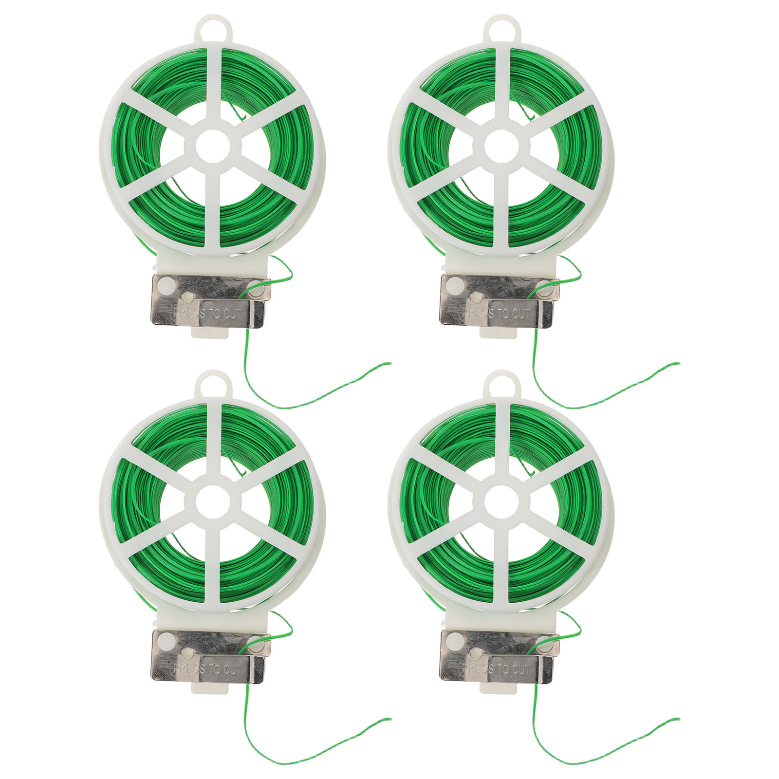 Vine Climbing Plastic - 4 Rolls Green Plastic Coated Heavy