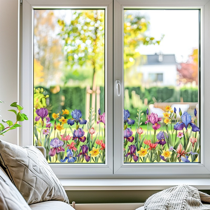 Colorful Beautiful Iris Flower - Pvc Panel Background review and price